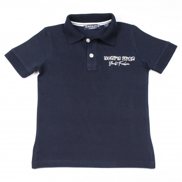 North Star Fashion Polo YakaNakışlı Erkek Çocuk T-Shirt Lacivert - 2