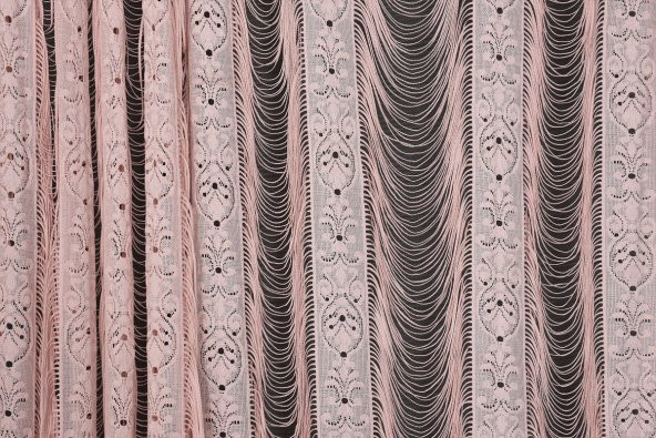 İTALYAN MODEL PUDRA RENK İP PERDE HAZIR İP PERDE 220*270 - 4