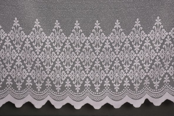 GENİŞ ETEK MODEL BEYAZ RENK TEK KANAT Hazır Pileli Fon Perde 300*260 - 6