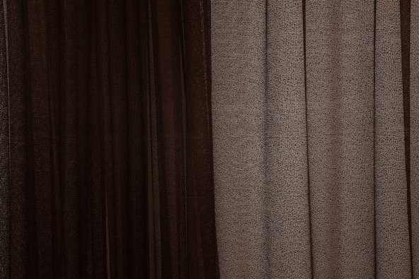 DAR ETEK MODEL ACI KAHVE TEK KANAT Hazır Pileli Fon Perde 300*260 - 7