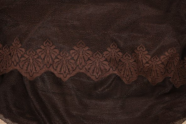 DAR ETEK MODEL ACI KAHVE TEK KANAT Hazır Pileli Fon Perde 300*260 - 8