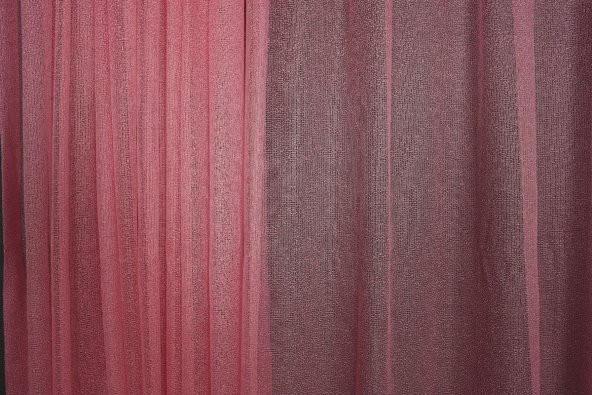 DAR ETEK MODEL PEMBE RENK TEK KANAT Hazır Pileli Fon Perde 300*260 - 7