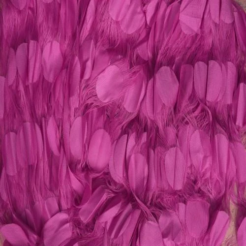 BÜYÜK PUANLI MODEL FUŞYA RENK İP PERDE HAZIR İP PERDE 300*280 - Resim 6