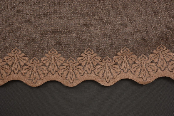 DAR ETEK MODEL VİZON RENK TEK KANAT Hazır Pileli Fon Perde 300*260 - Resim 6