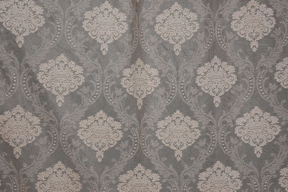 ÇERÇEVELİ  DAMAKS VİZON RENK TEK KANAT Hazır dikilmiş Pileli Fon Perde 300*260 cm - Resim 5