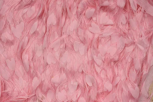 KALPLİ MODEL PEMBE RENK İP PERDE HAZIR İP PERDE 300*270 - Resim 6