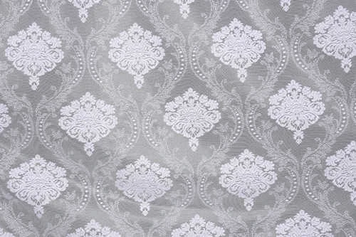 ÇERÇEVELİ DAMAKS BEYAZ RENK TEK KANAT Hazır dikilmiş Pileli Fon Perde 300*260 cm - Resim 3