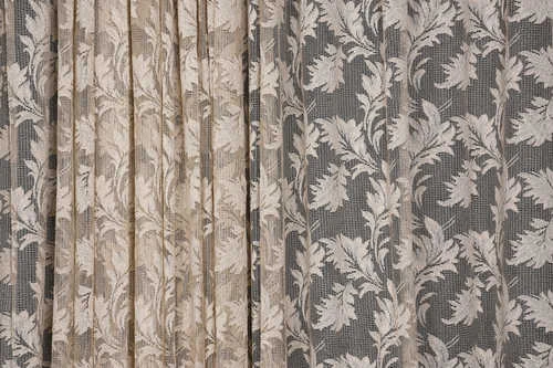 YAPRAK  MODEL VİZON RENK İP PERDE HAZIR DÜĞMELERİ DİKİLMİŞ İP PERDE 300*270 cm - Resim 4