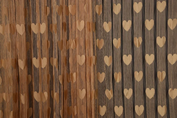 KALPLİ BİRLEŞİK MODEL GOLD RENK İP PERDE HAZIR İP PERDE 300*270 - Resim 4