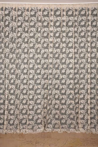 YAPRAK  MODEL VİZON RENK İP PERDE HAZIR DÜĞMELERİ DİKİLMİŞ İP PERDE 300*270 cm ürün görseli 1