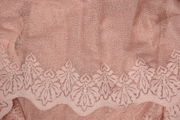 DAR ETEK MODEL PUDRA RENK TEK KANAT Hazır Pileli Fon Perde 300*260 - Resim 8