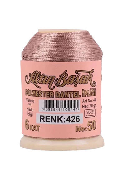 3 Adet Altınbaşak Oya ve Dantel İpi 20 gr - Royaleks - No: 426 - Resim 3