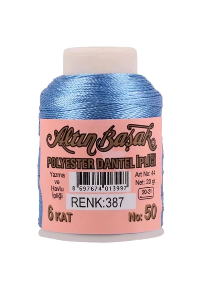 3 Adet Altınbaşak Oya ve Dantel İpi 20 gr - Royaleks - No: 387 - Resim 3