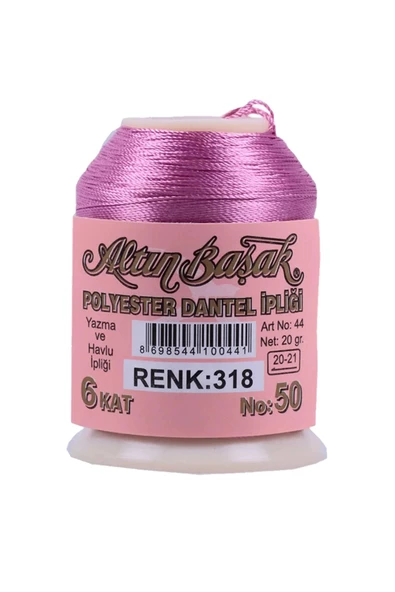 3 Adet Altınbaşak Oya ve Dantel İpi 20 gr - Royaleks - No: 318 - Resim 3