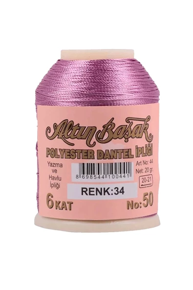 3 Adet Altınbaşak Oya ve Dantel İpi 20 gr - Royaleks - No: 034 - 3