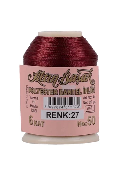 3 Adet Altınbaşak Oya ve Dantel İpi 20 gr - Royaleks - No: K.BEYAZ - 027 - 335 - Resim 4