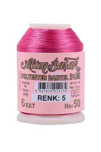 3 Adet Altınbaşak Oya ve Dantel İpi 20 gr - Royaleks - No: 005 - 432 - 357 - Resim 3