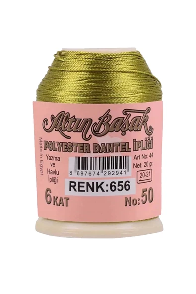 3 Adet Altınbaşak Oya ve Dantel İpi 20 gr - Royaleks - No: 042 - 034 - 656 - Resim 4