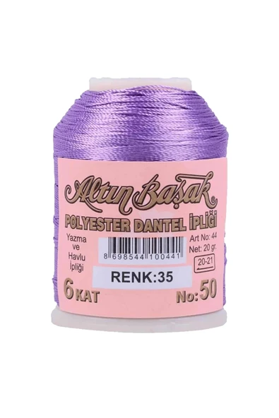 3 Adet Altınbaşak Oya ve Dantel İpi 20 gr - Royaleks - No: 697 - 035 - 015 - Resim 5