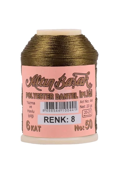 3 Adet Altınbaşak Oya ve Dantel İpi 20 gr - Royaleks - No: 008 - Resim 3