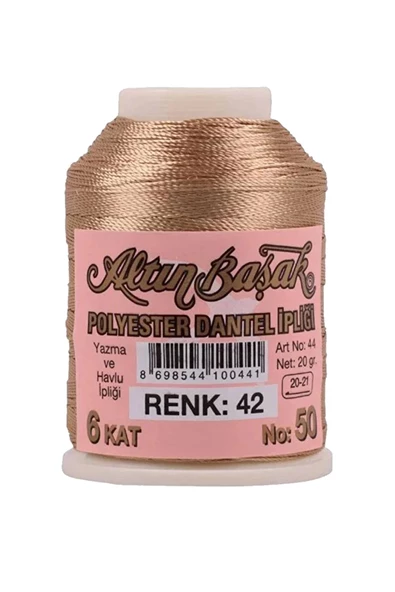 3 Adet Altınbaşak Oya ve Dantel İpi 20 gr - Royaleks - No: 042 - 034 - 656 - Resim 3