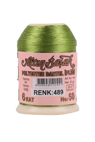3 Adet Altınbaşak Oya ve Dantel İpi 20 gr - Royaleks - No: 489 - 3