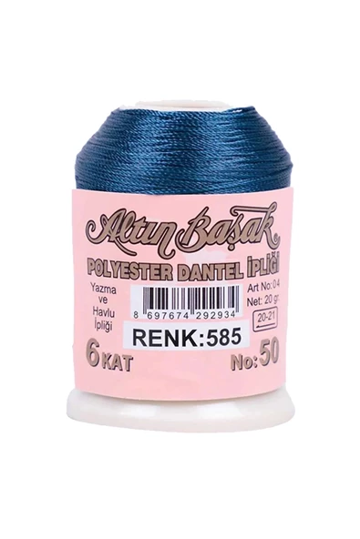 3 Adet Altınbaşak Oya ve Dantel İpi 20 gr - Royaleks - No: 050 - 480 - 585 - Resim 5
