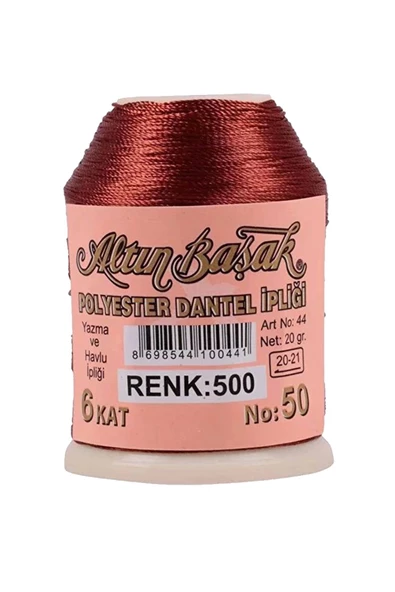 3 Adet Altınbaşak Oya ve Dantel İpi 20 gr - Royaleks - No: 500 - 186 - 028 - Resim 4