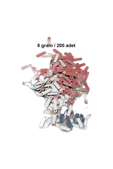 Koyu Pembe 15 x 5 mm Dantel Oya Yazma Halhal Abiye Lazer Kesim Pul 200 adet / 8 gram ürün görseli