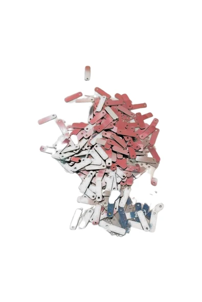 Koyu Pembe 15 x 5 mm Dantel Oya Yazma Halhal Abiye Lazer Kesim Pul 200 adet / 8 gram - Resim 3