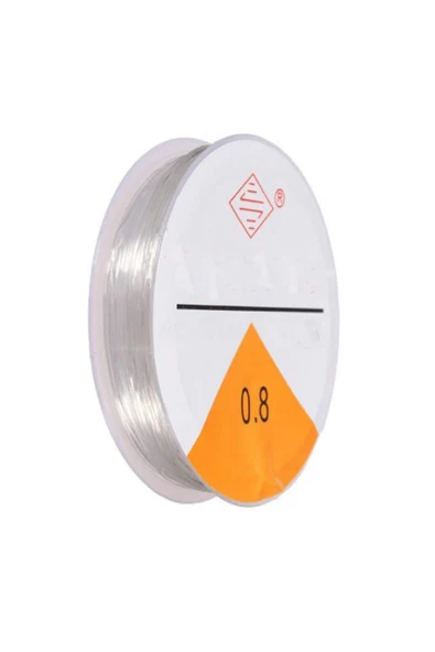 Lastikli Misina Bileklik İpi 0,8 mm 5 mt - Resim 2