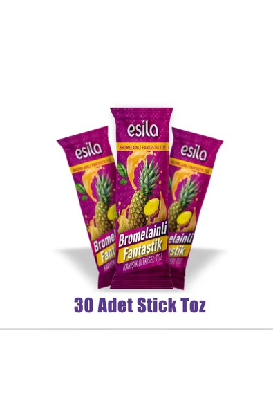 Fantastik 30’lu Stick Bromelainli Bitkisel Toz Çay - Resim 2