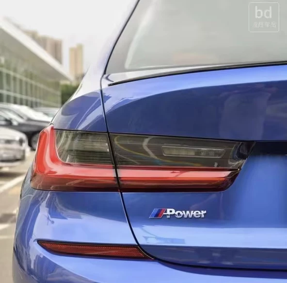 M POWER 3D METAL SİYAH VE GÜMÜŞ STICKER BMW GÜÇ ROZET ARABA AKSESUARI (13.8 cm x 2.3 cm) 2 ADET - 2