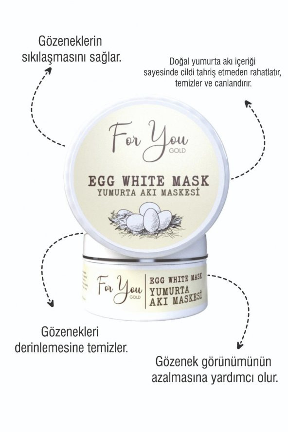 Egg White (Yumurta Maskesi) Pore Gözenek Maskesi - Gözenek Temizleyici Maske - 2