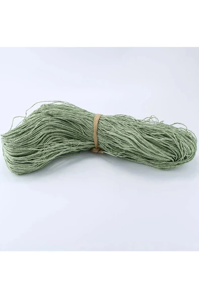 Küf Yeşili Renk Çile Kağıt İp Çanta Ipi Supla Ipi  No:49 - (550-600 gr)