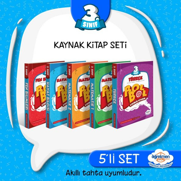 Öğretmen Evde 3.sınıf Set ( Matematik Fen Bilimleri Türkçe Hayat Bilgisi) - 1