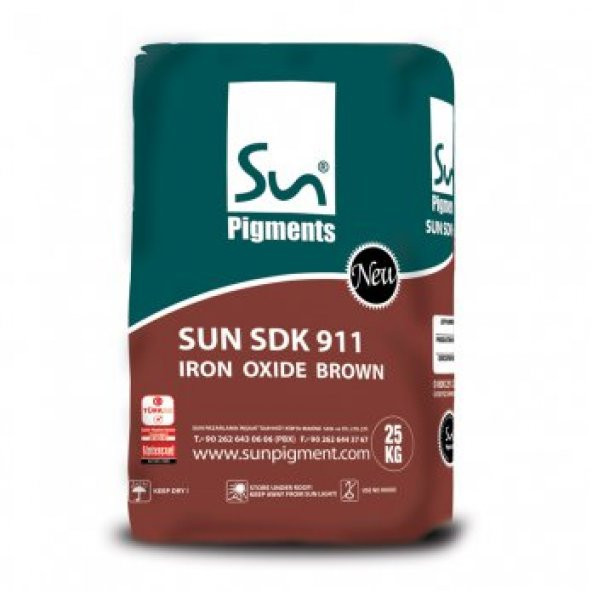 Demir Oksit Sun Sdk 911 Kahverengi  (25 Kg Paket)