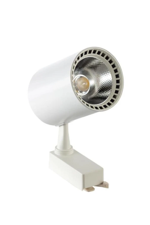 Şahnet 30W Cob Led Ray Spot Sarı Işık 3000K Beyaz Kasa Mağaza Vitrin Spot Lamba