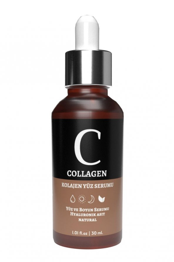 Collagen Serum - (Hyaluronik Asit Aydınlatıcı Ve Kırışıklık Karşıtı Yüz Ve Boyun Serumu)