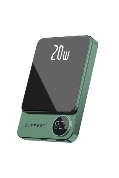 Peeq Earldom PD23 5.000 mAh 20W Kablosuz Şarjlı Pd Hızlı Şarj Magsafe Premium Mini Powerbank - 8