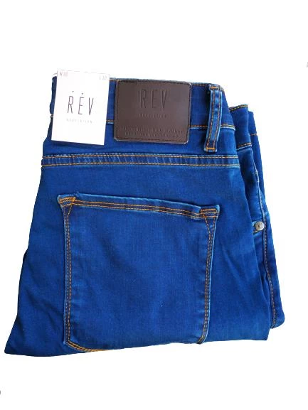 Rev Revelation Lacivert Erkek Ferrari Kumaş Likralı Kot Şort - 4