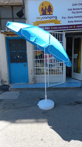 Zey Camping 200 cm 10 Telli Çantalı Plaj Şemsiyesi ( bidon hariç ) - 3