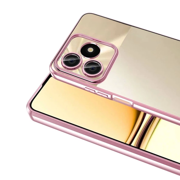 Realme Note 50 Kılıf Kamera Korumalı Logo Gösteren Redclick Omega Kapak - Resim 10