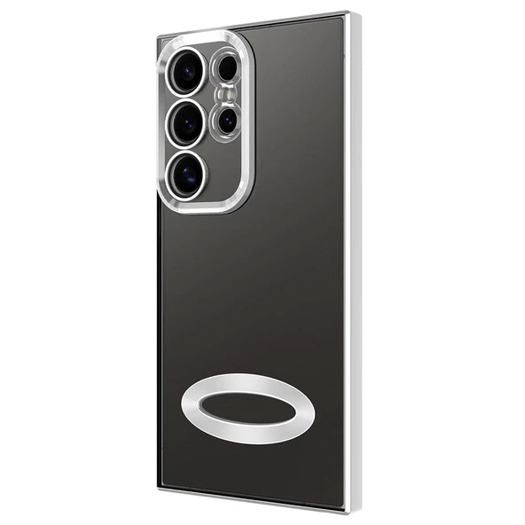 Galaxy S24 Ultra Kılıf Kamera Korumalı Logo Gösteren Redclick Omega Kapak - Resim 7