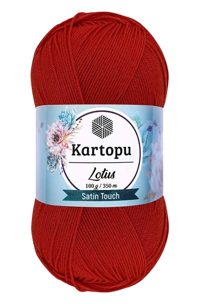 1 Adet Lotus Bikini Büstiyer Bluz Örgü İpi  K101 Nar Çiçeği - 1