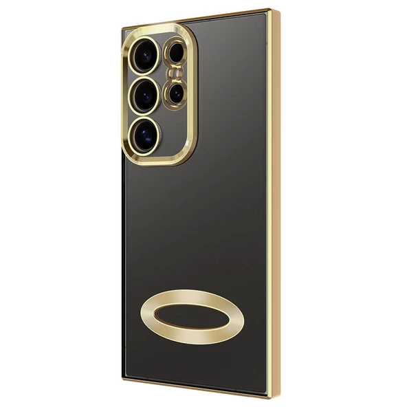 Galaxy S24 Ultra Kılıf Kamera Korumalı Logo Gösteren Redclick Omega Kapak - Resim 3