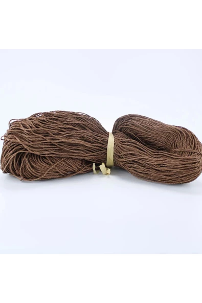 KahveRenk Renk Çile Kağıt İp Çanta Ipi Supla Ipi  No:43 - (550-600 gr) - 1