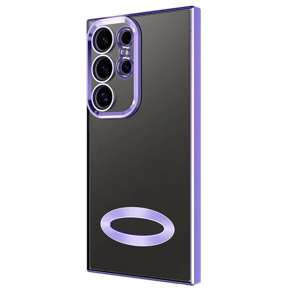 Galaxy S24 Ultra Kılıf Kamera Korumalı Logo Gösteren Redclick Omega Kapak - Resim 6