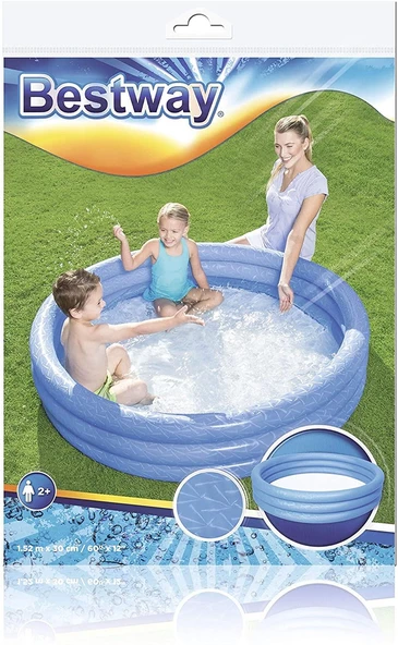62008 Pompasıyla -Bestway 51024, 3 Boğum Çocuk Havuzu, 102x25 cm - 8