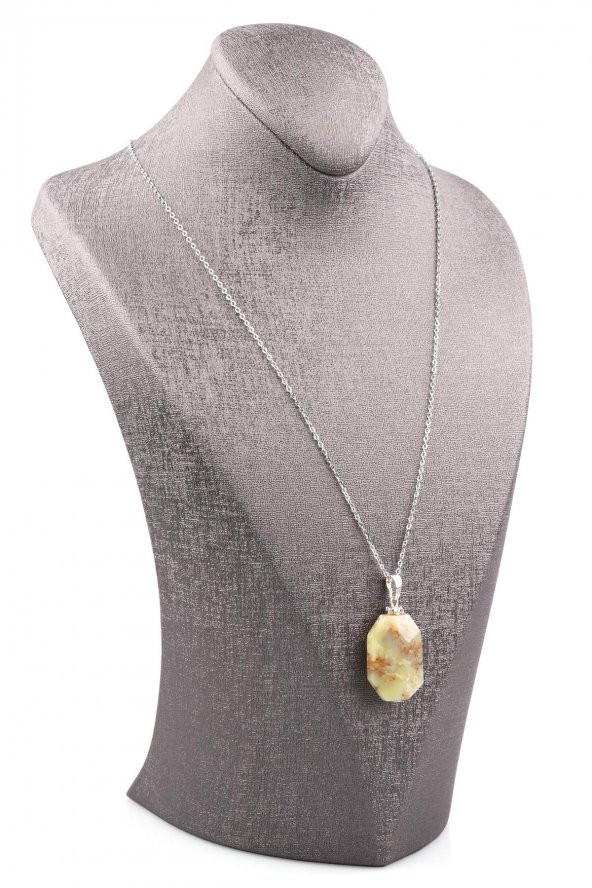 Dentritli Opal Doğal Taş Kolye - 2